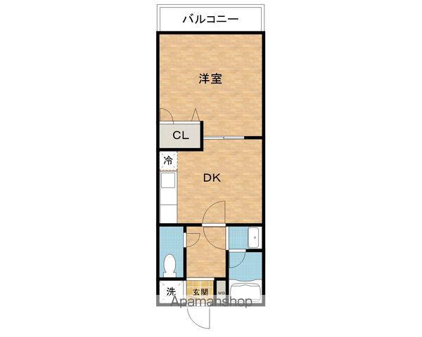 フジパレス貝塚半田Ⅱ番館(1DK/2階)の間取り写真