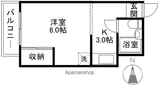 サン・ジョルジョ(1K/2階)の間取り写真