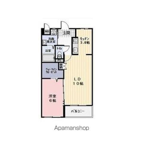 LAHAINA(1LDK/2階)の間取り写真