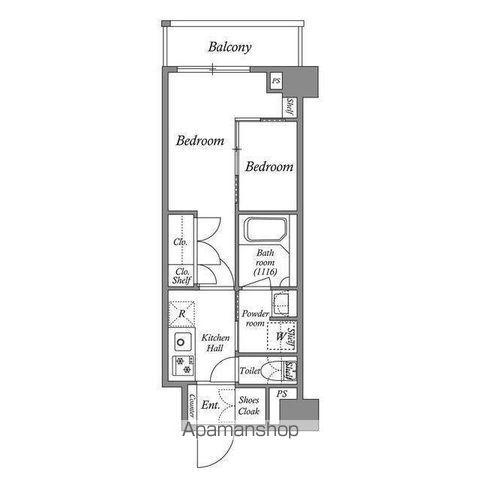 ACP RESIDENCE 亀戸(2K/7階)の間取り写真