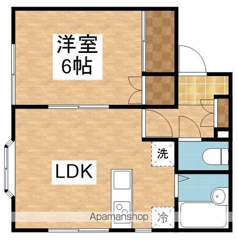 スペリオール白山浦(1LDK/1階)の間取り写真