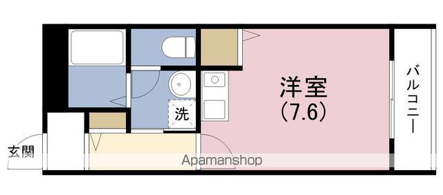 阪神ハイグレードマンション12番館(ワンルーム/5階)の間取り写真