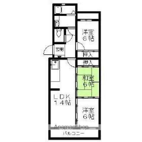WIN94(3LDK/4階)の間取り写真