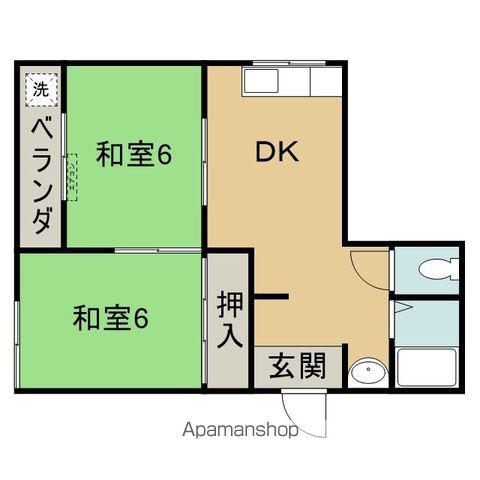メゾン 大戸(2DK/2階)の間取り写真