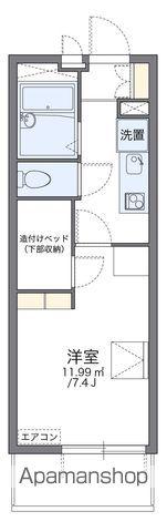 レオパレス福田町南(1K/1階)の間取り写真