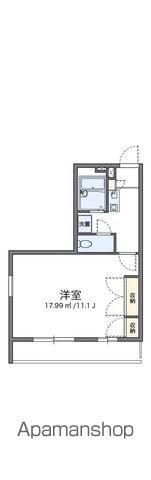 レオパレス二日市中央(1K/3階)の間取り写真