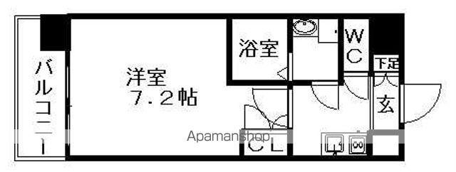 UURコート名古屋名駅(1K/6階)の間取り写真