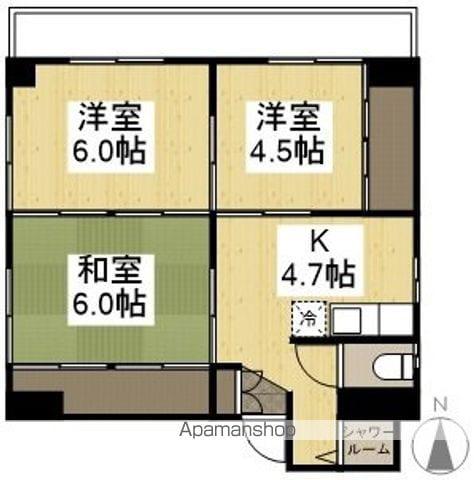 ORANGE医大北 西棟(3K/2階)の間取り写真