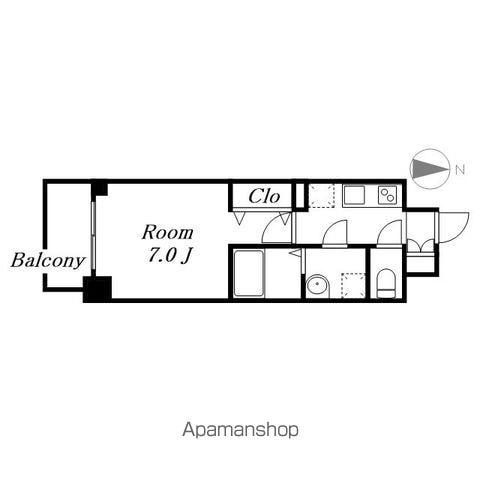 S-RESIDENCE名駅ノース Ⅱ(1K/6階)の間取り写真