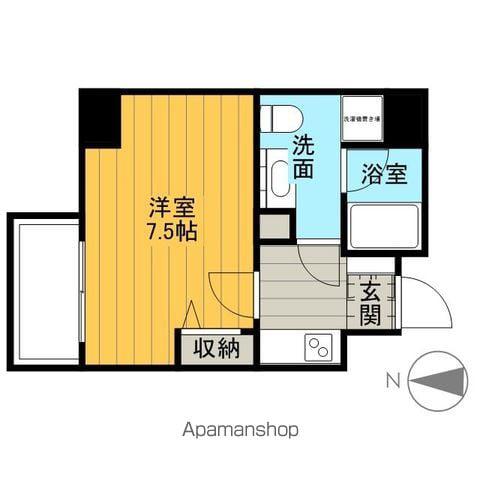 メインステージ押上Ⅱ(1K/2階)の間取り写真