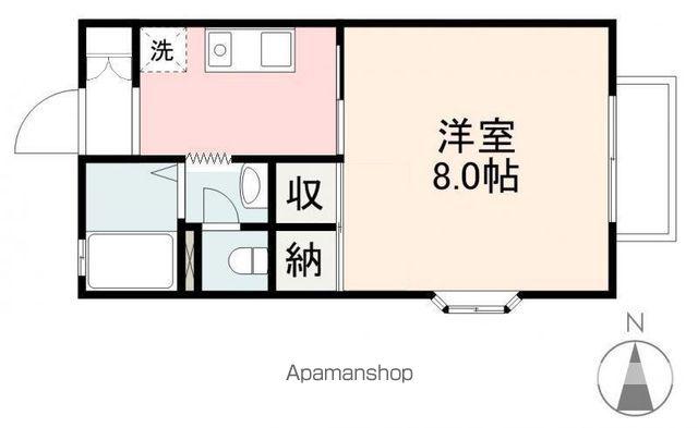 リバティーハイツ(1K/1階)の間取り写真
