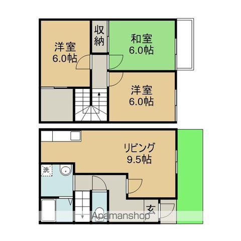 メゾンドローブ(3SLDK)の間取り写真