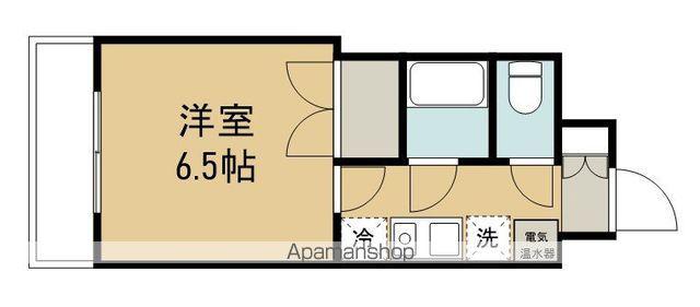 グレイスハイツ長町(1K/3階)の間取り写真