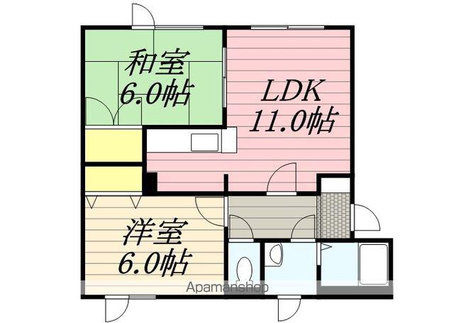 ブランネージュ(2LDK/2階)の間取り写真