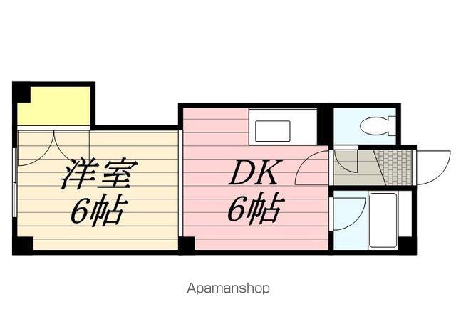 ハーベスト20(1DK/1階)の間取り写真