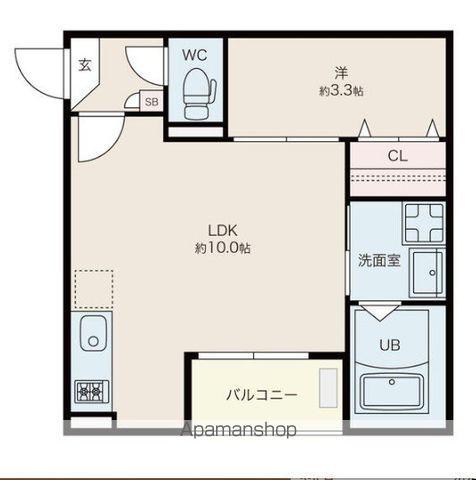 JACK HANAZONOⅠ(1LDK/1階)の間取り写真