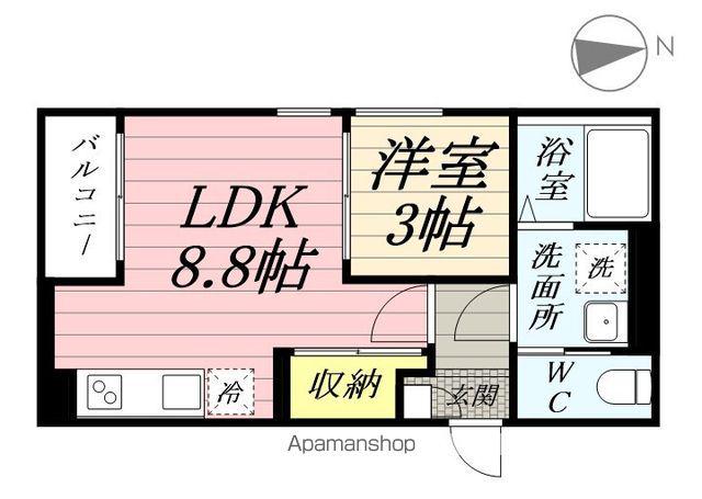 REGALEST鹿野(1LDK/1階)の間取り写真