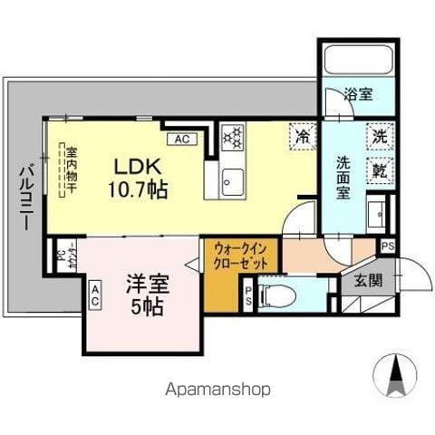 セレスティア草薙町(1LDK/2階)の間取り写真