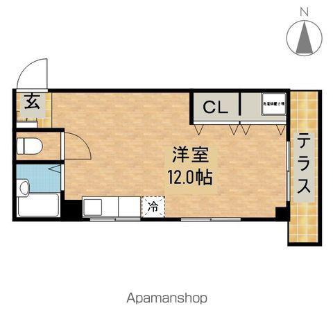 メゾンプチ園田(ワンルーム/1階)の間取り写真