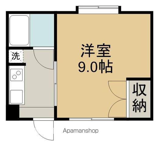 丸石ハイツ(1K/1階)の間取り写真