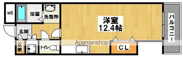 ワイズアーク三国ヶ丘(ワンルーム/2階)の間取り写真