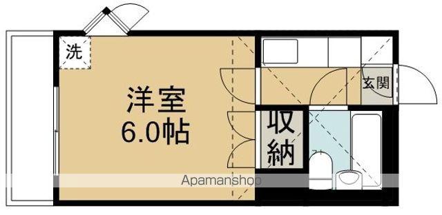 東武鉄道東上線 高坂駅 徒歩5分 2階建 築37年(1K/1階)の間取り写真