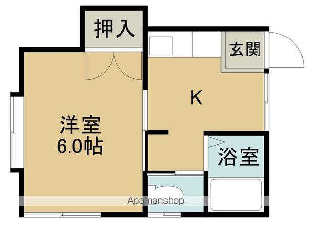 光ハイツ(1K/2階)の間取り写真