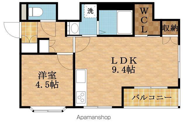 中野ハイツ(1LDK/2階)の間取り写真