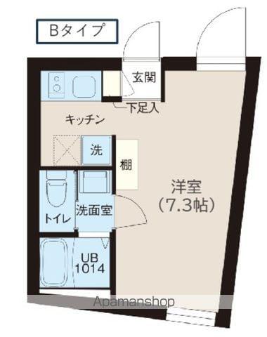 レピュア落合南長崎駅前(1K/5階)の間取り写真