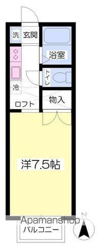 サンヒルズ桜ケ丘(ワンルーム/2階)の間取り写真