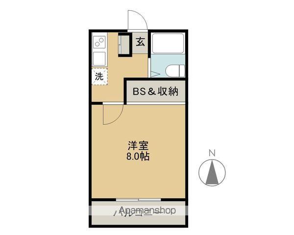 石井ハイツ2(1K/1階)の間取り写真