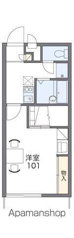 レオパレス由良(1K/2階)の間取り写真