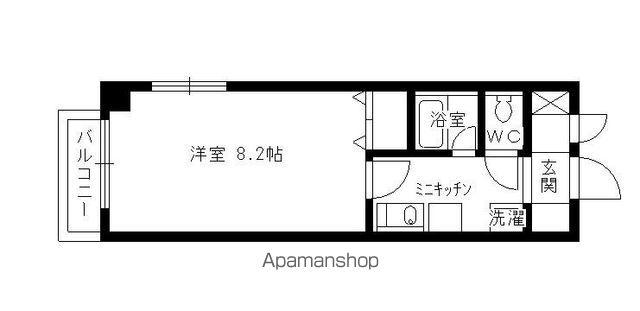 UMEX-7(1K/5階)の間取り写真
