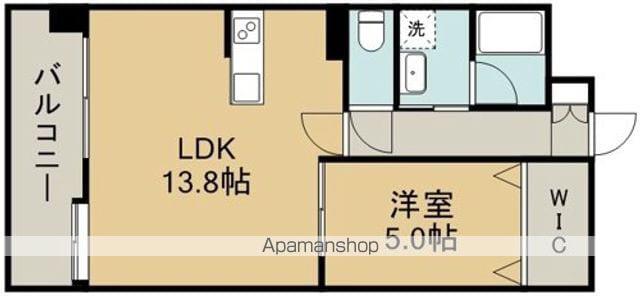 MARLE神水(1LDK/11階)の間取り写真