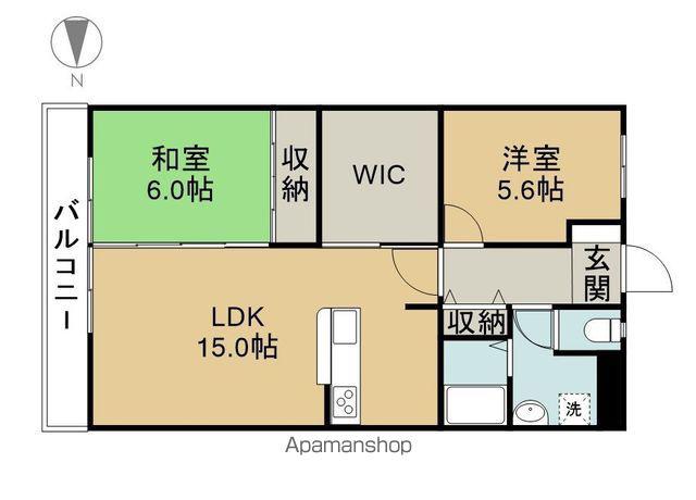 メゾンいずみ(2LDK/2階)の間取り写真