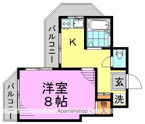 アイル阿佐谷弐番館(1K/3階)の間取り写真