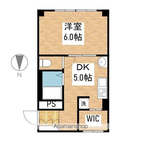 スタービル(1DK/5階)の間取り写真