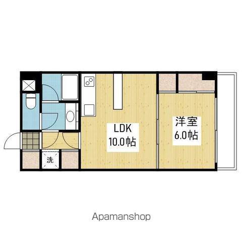 マドンナTOWN RITZ(1LDK/11階)の間取り写真