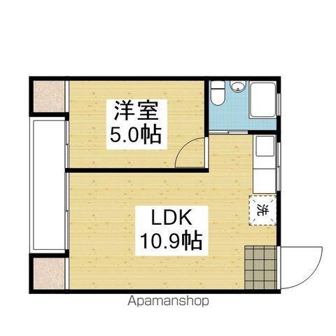 アルト久万ノ台(1LDK/4階)の間取り写真