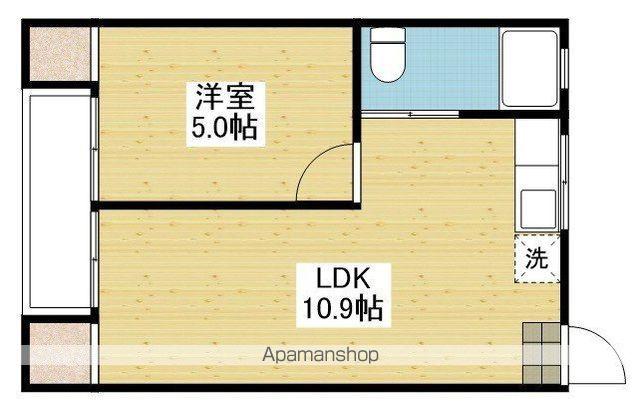 アルト久万ノ台(1LDK/2階)の間取り写真