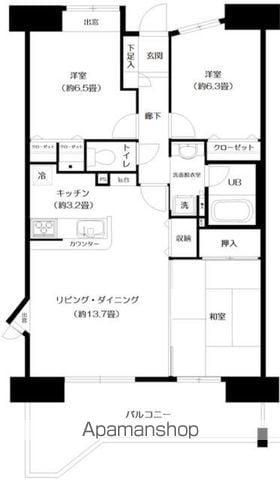 日神パレステージ海浜幕張(3LDK/10階)の間取り写真