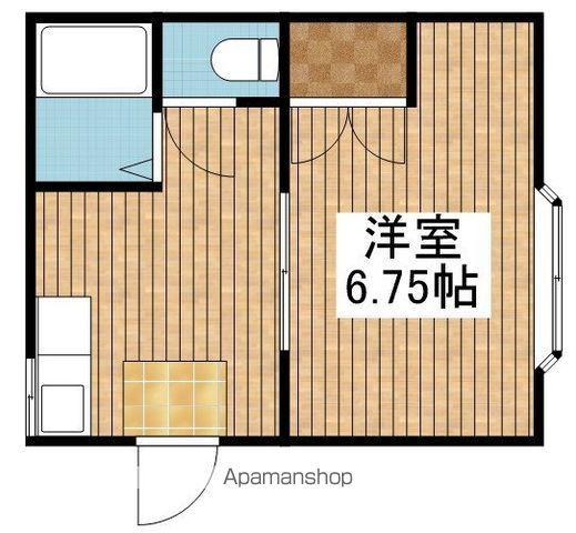 レジデンスシマ(1K/2階)の間取り写真