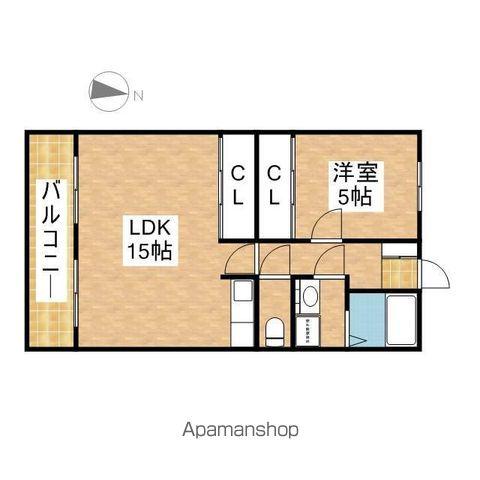 SAKURA檀渓(1LDK/2階)の間取り写真