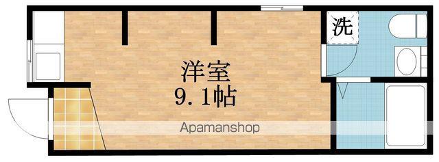 城北公園通ハイツ(ワンルーム/1階)の間取り写真