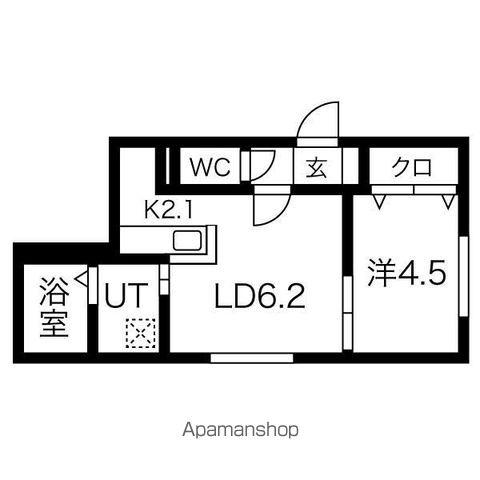 LOUIS Ⅰ(1LDK/3階)の間取り写真
