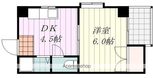 レジデンス東海(1DK/3階)の間取り写真