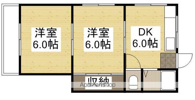 泉コーポ(2DK/3階)の間取り写真