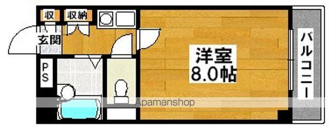 フォンティーヌ堺(1K/7階)の間取り写真