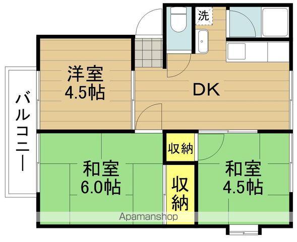 戸田スカイハイツ(3DK/1階)の間取り写真