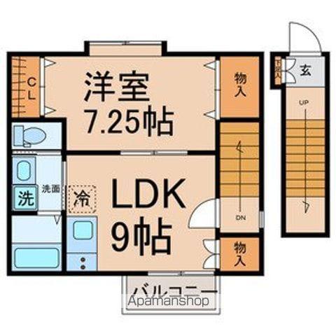 グラシア光音寺(1LDK/2階)の間取り写真